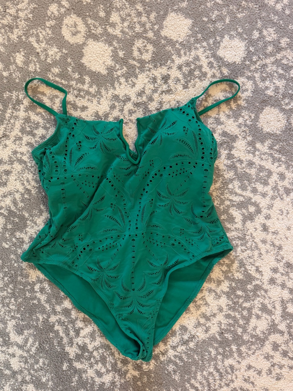 Time and Tru Teal-Green Swimsuit Top